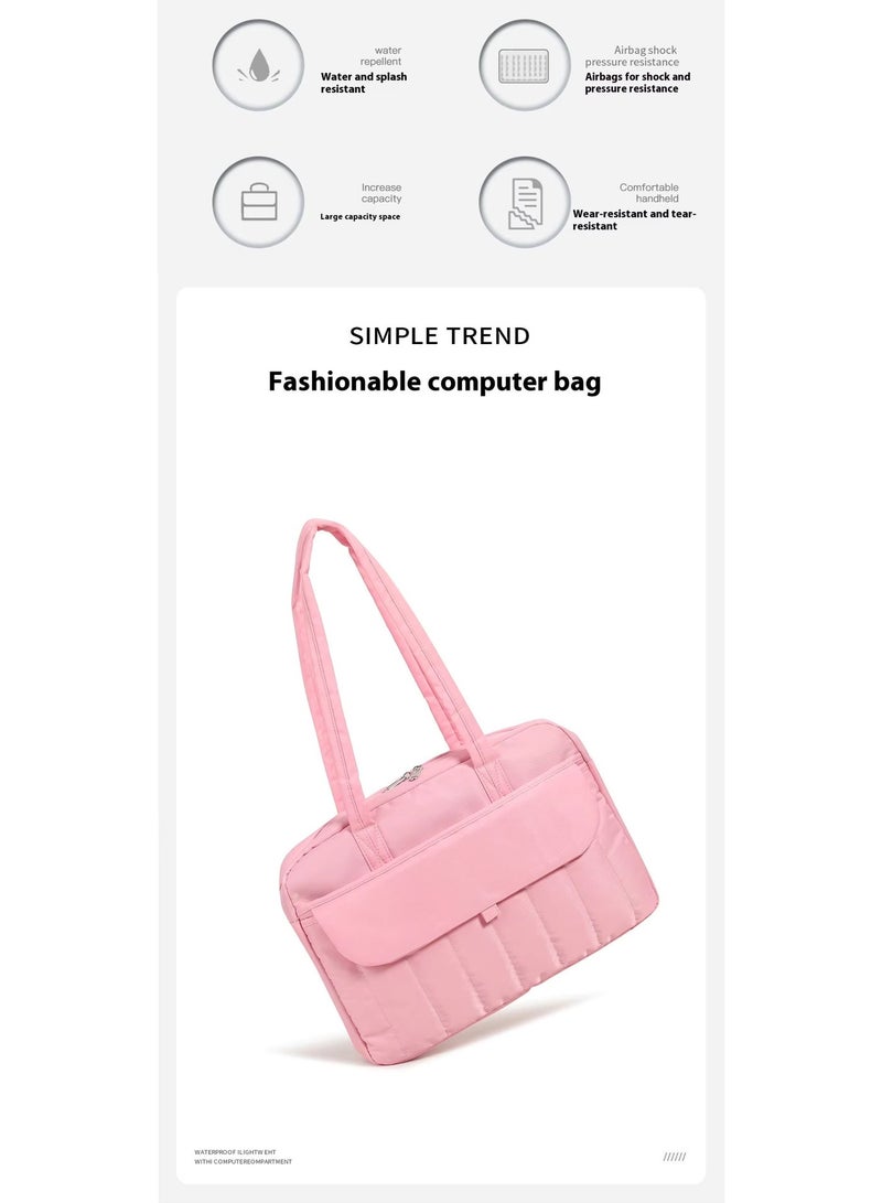 Laptop & MacBook  Shoulder Business Bag (15.6) Inch with Large Capacity, Ideal for Travel and Work, Waterproof and Drop Resistant, Simple Handbag and Oxford Cloth Fabric for Men and Women 43*33*6.5 cm - Image 5